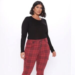 Fashion Nova Black Bodysuit Top